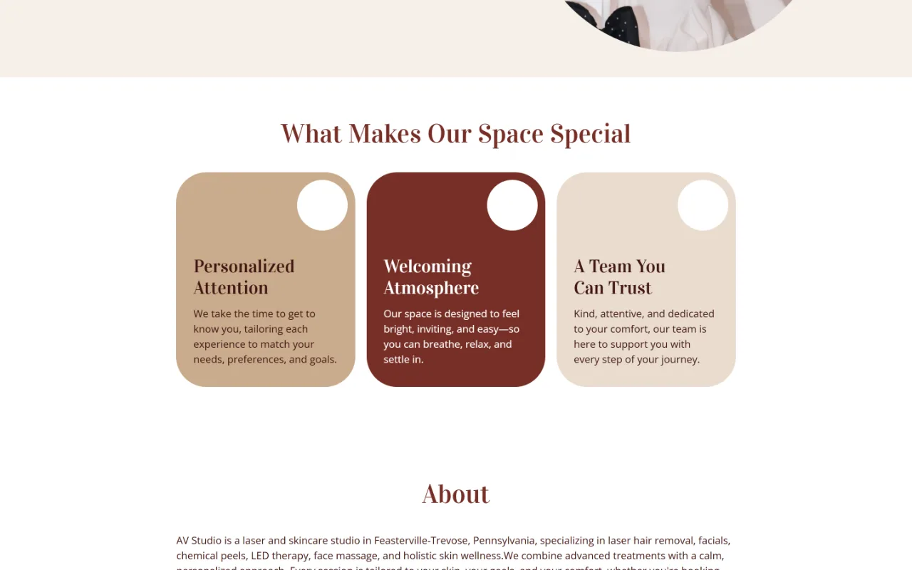 Why AV Studio section and studio cards